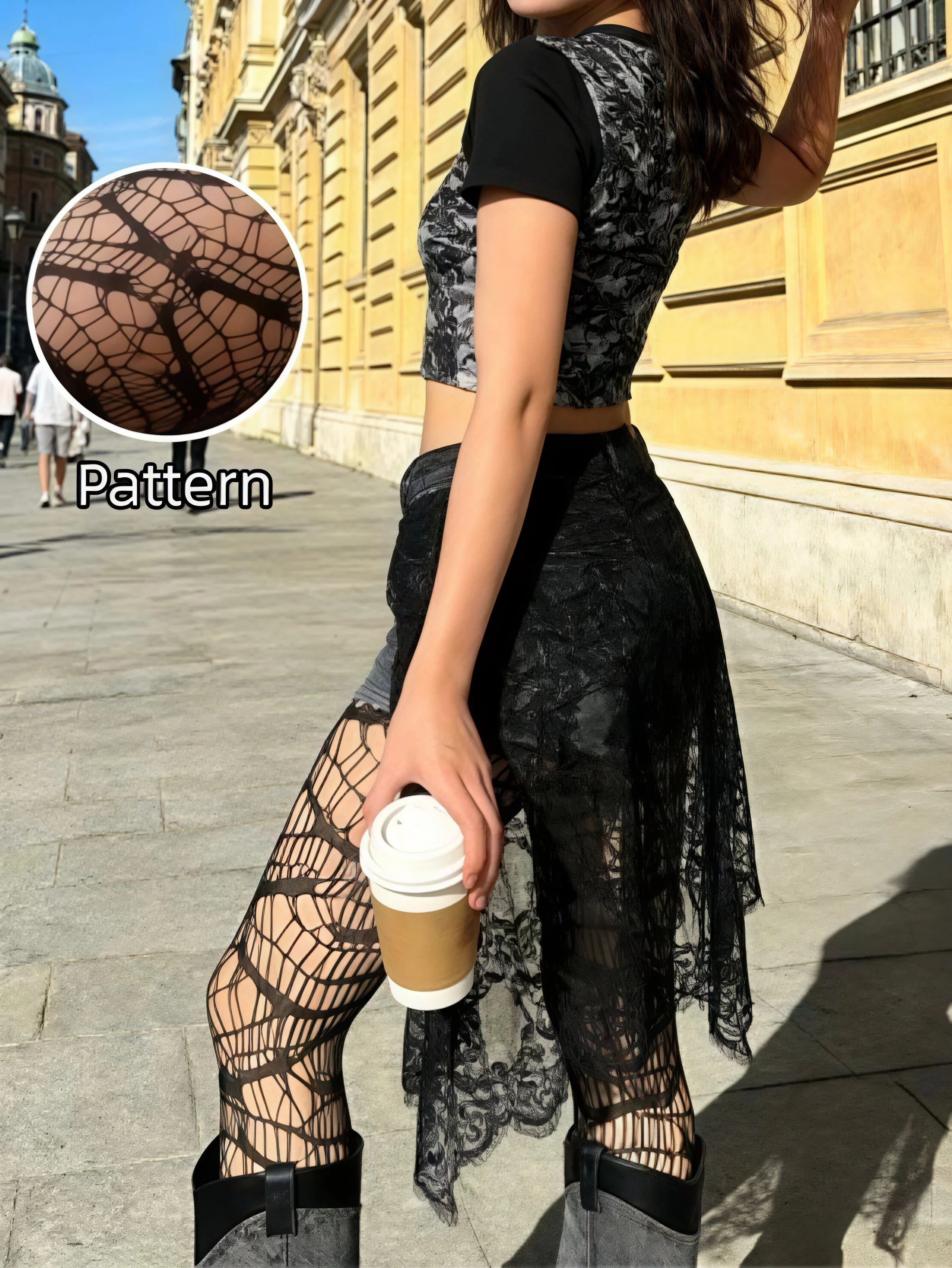 Web of Shadows Gothic Fishnet Tights