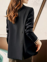Classic Casual Women's Blazer - Office Wear Stylish Jackets Straight Fit Blazers Black, Pink, Coffee