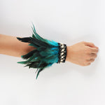 Rooster Quill Mystique Cuffs - gothic grunge Cosplay Women Detachable Wrist Cuffs