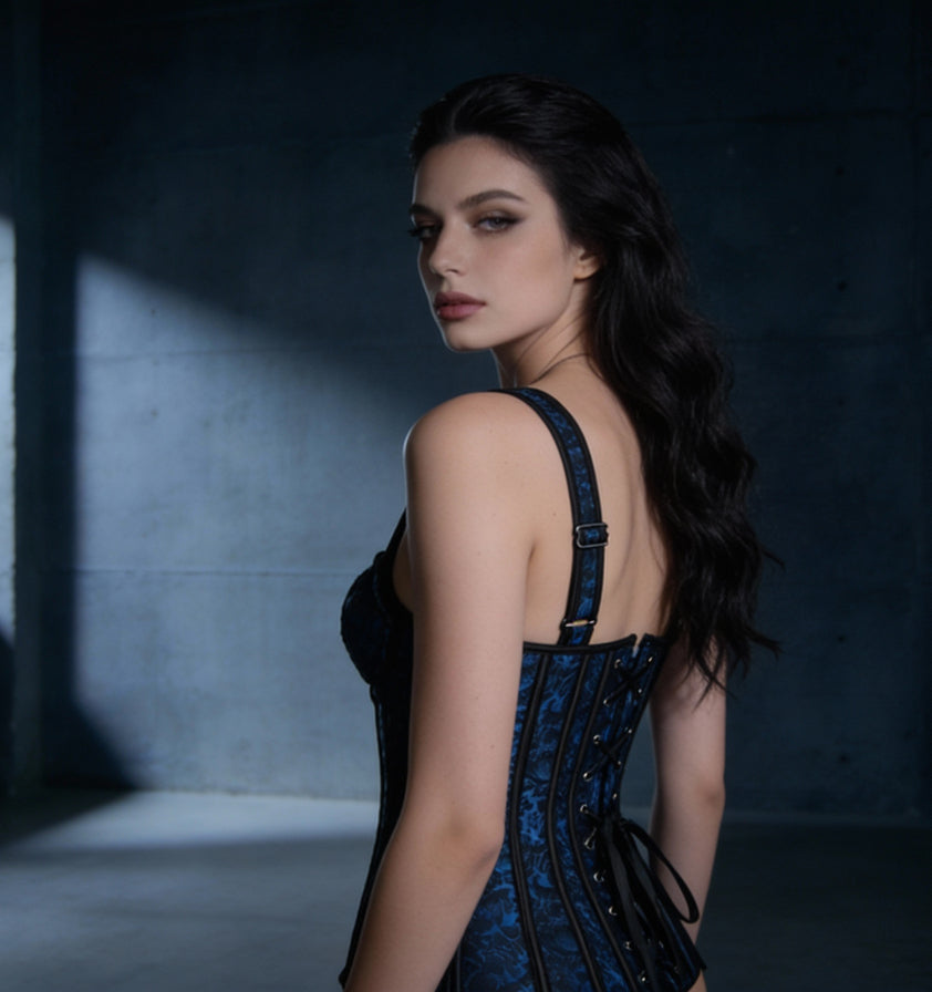 Sapphire Nocturne Gothic Corset