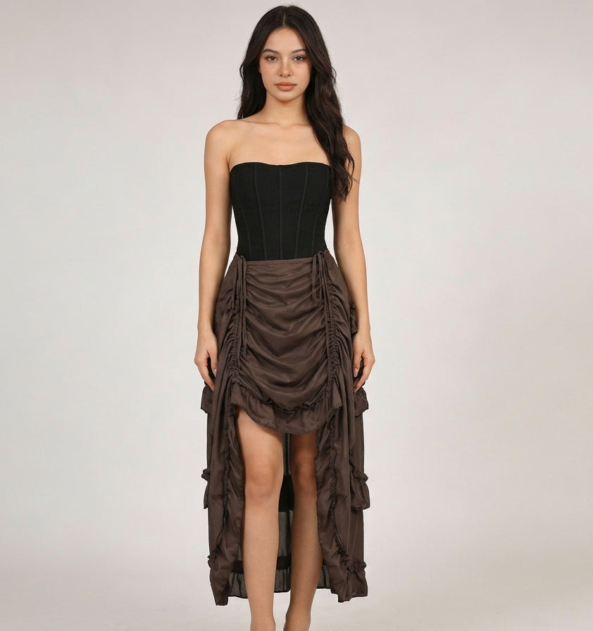 Ravenna Ruched Victorian Skirt